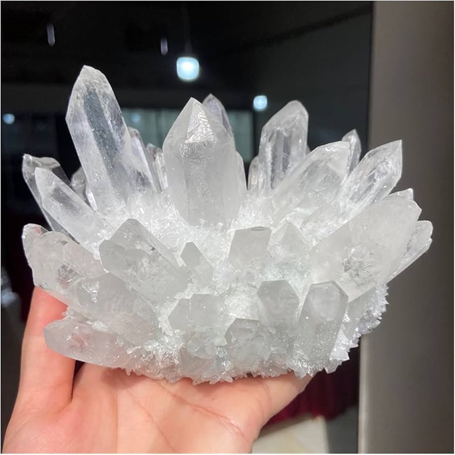 Amazon.co.jp: 天然石 1000gの自然な明確な白石水晶クリスタルの